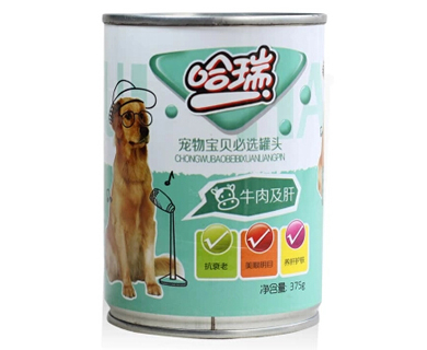 哈瑞犬用牛肉及肝罐头